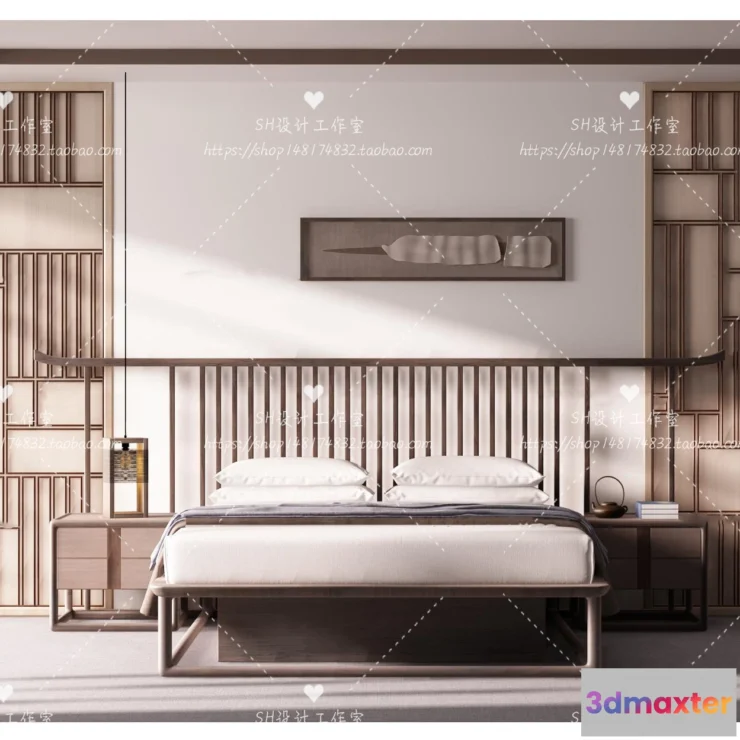 1129480 - Bed - 3D Models - 1875