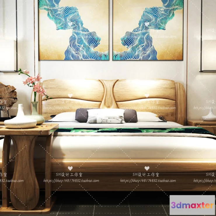 1129486 - Bed - 3D Models - 1878