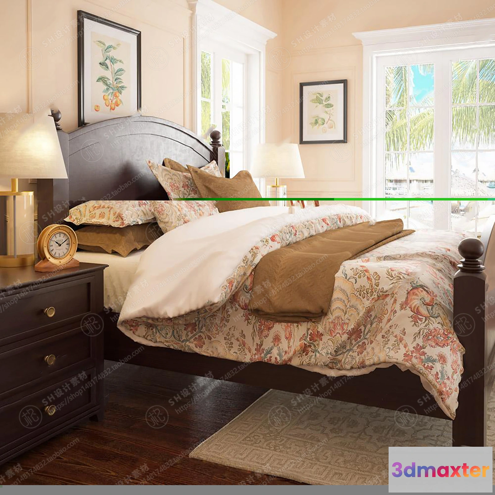 1129504 - Bed - 3D Models - 1887