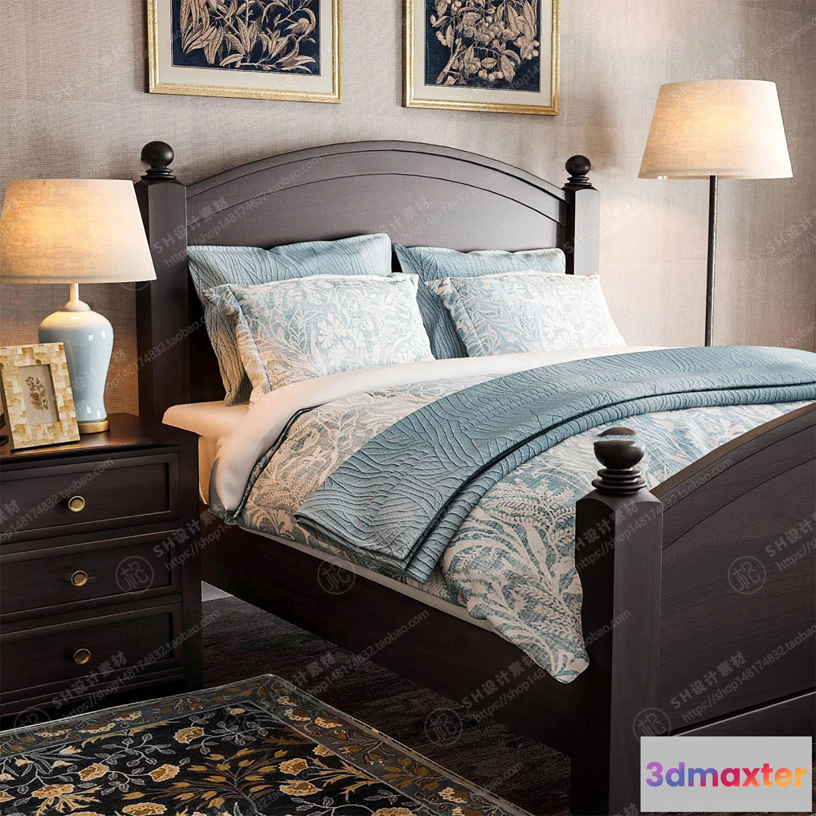 1129512 - Bed - 3D Models - 1891