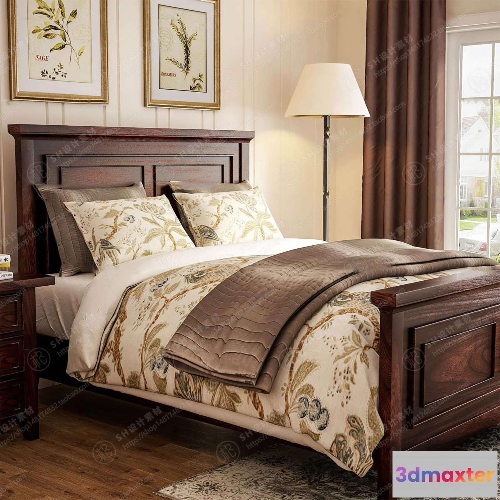 1129514 - Bed - 3D Models - 1892