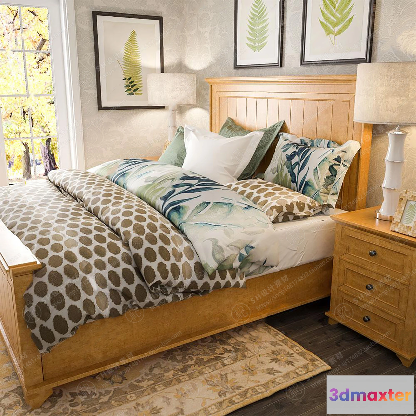 1129520 - Bed - 3D Models - 1895