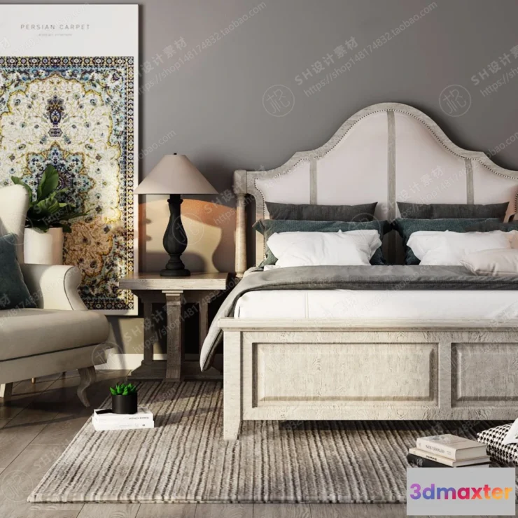 1129526 - Bed - 3D Models - 1898