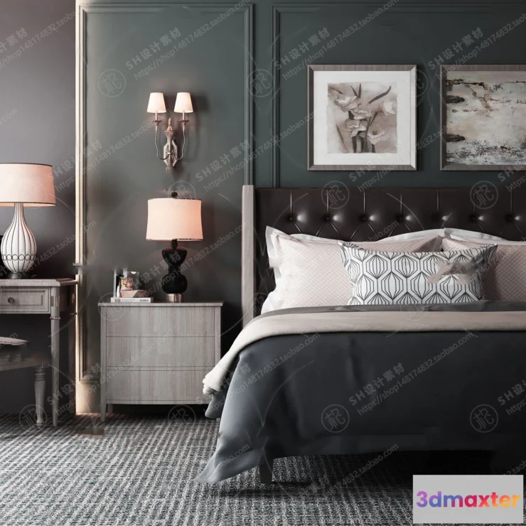 1129530 - Bed - 3D Models - 1900