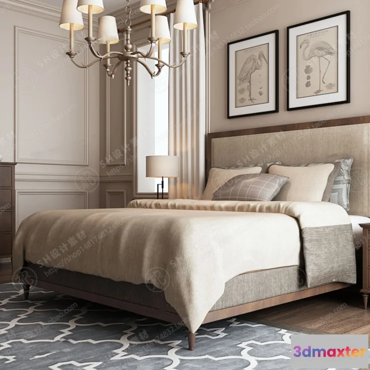 1129534 - Bed - 3D Models - 1902