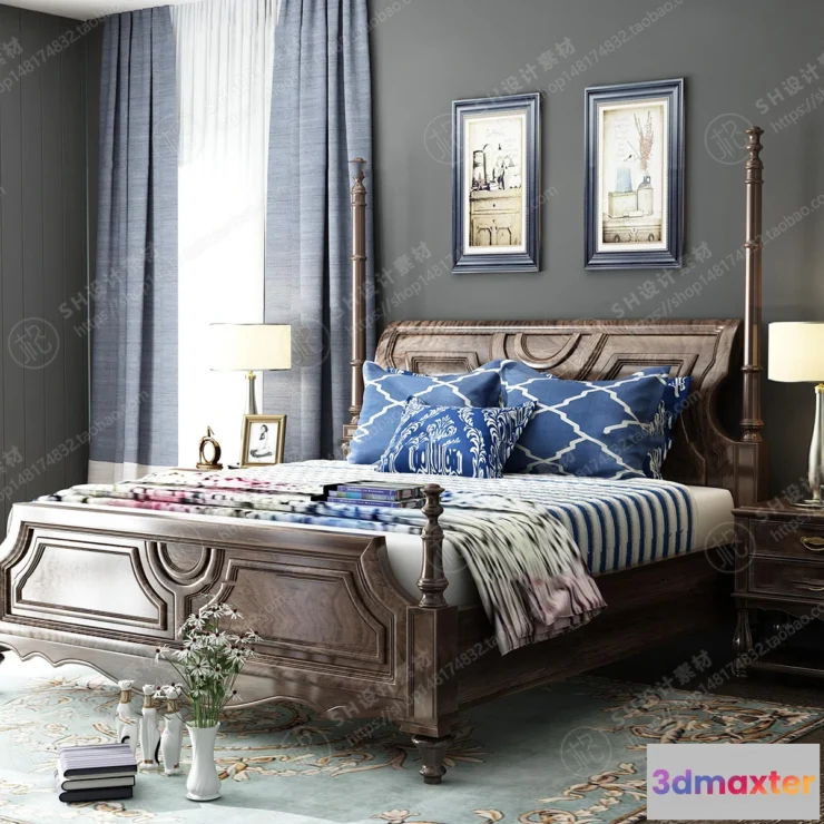 1129540 - Bed - 3D Models - 1905