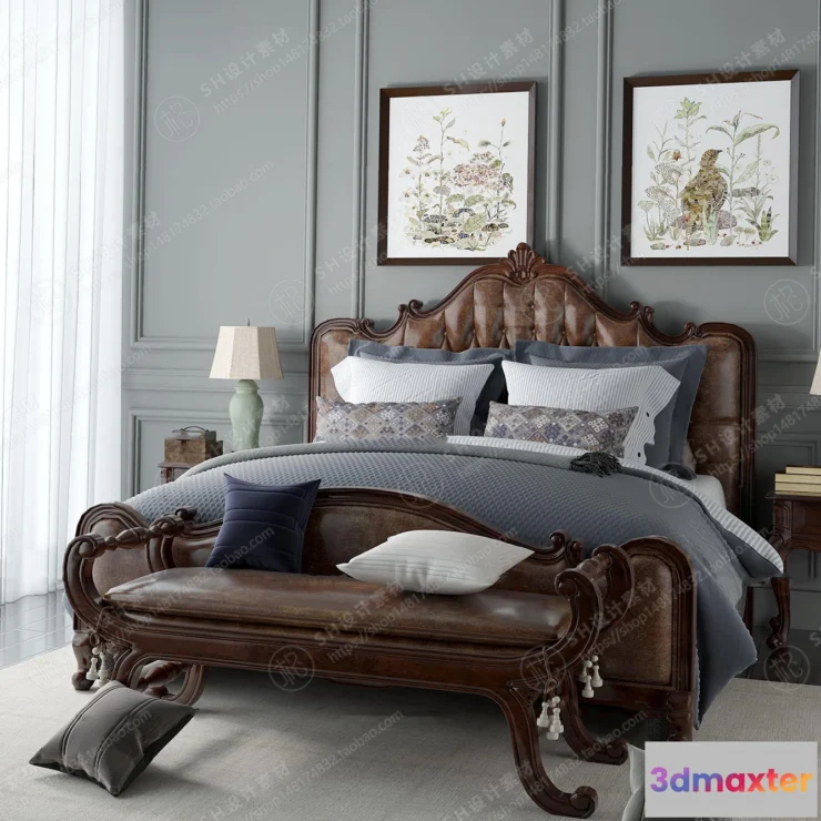 1129544 - Bed - 3D Models - 1907