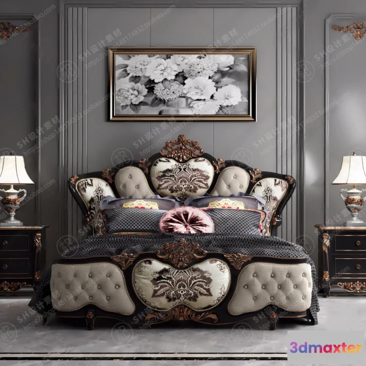 1129546 - Bed - 3D Models - 1908