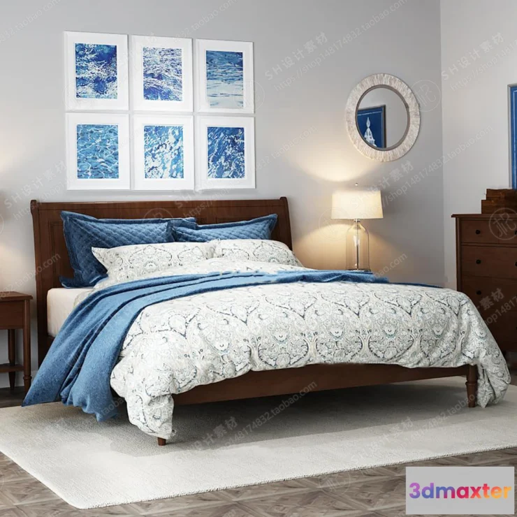 1129550 - Bed - 3D Models - 1910