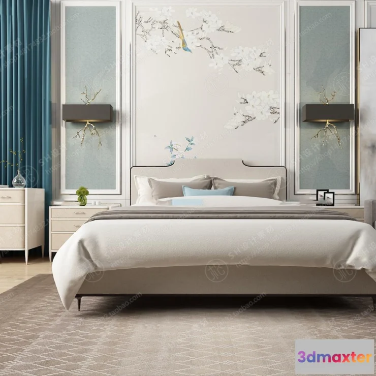 1129564 - Bed - 3D Models - 1917