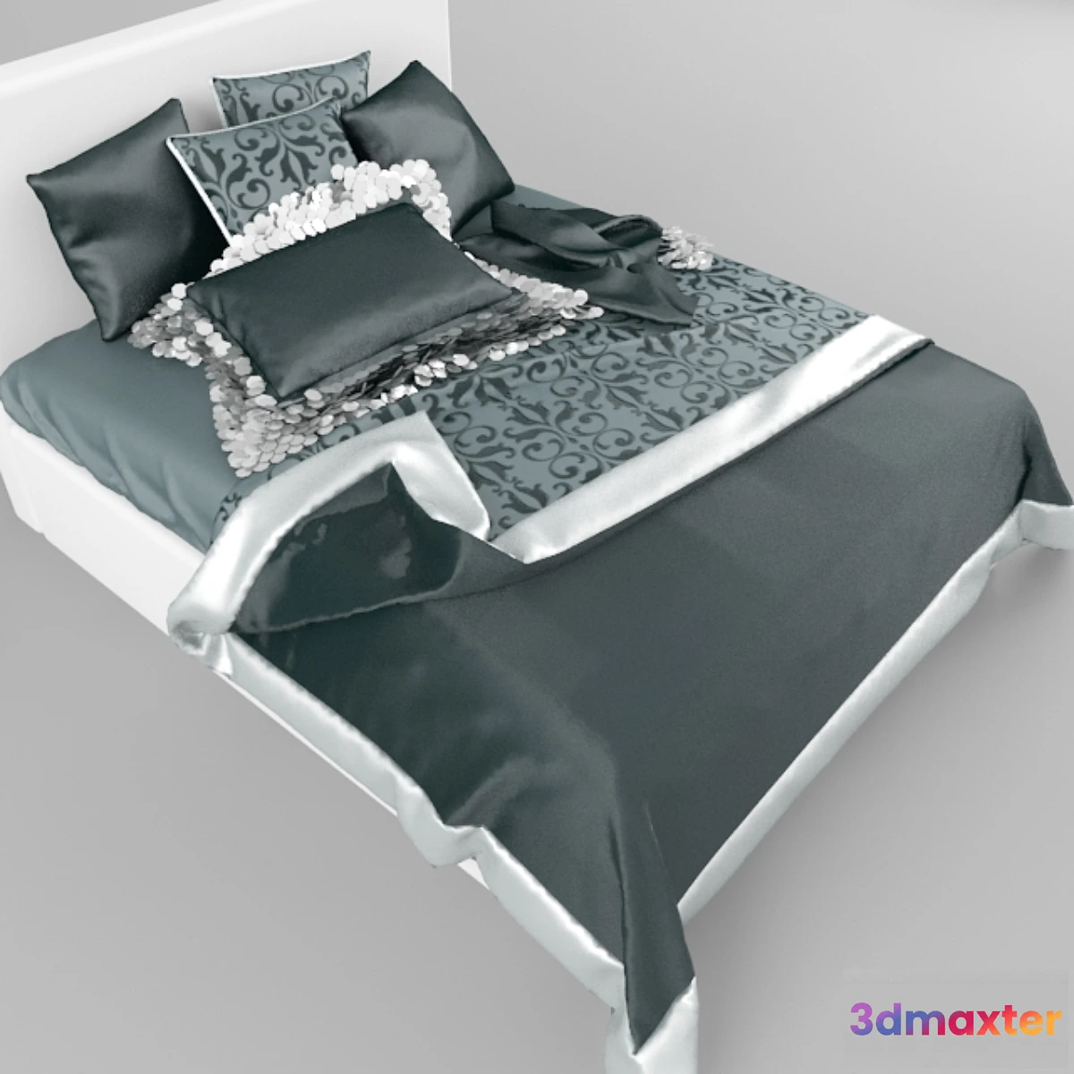 1267534 - bed set with paillettes 3D Max