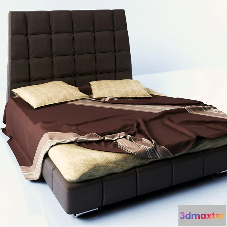 1269085 - bed with linens 3D Max