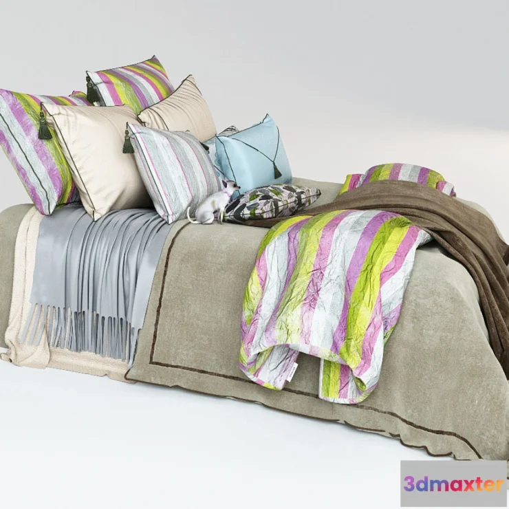 1270249 - Bed set 3D Max
