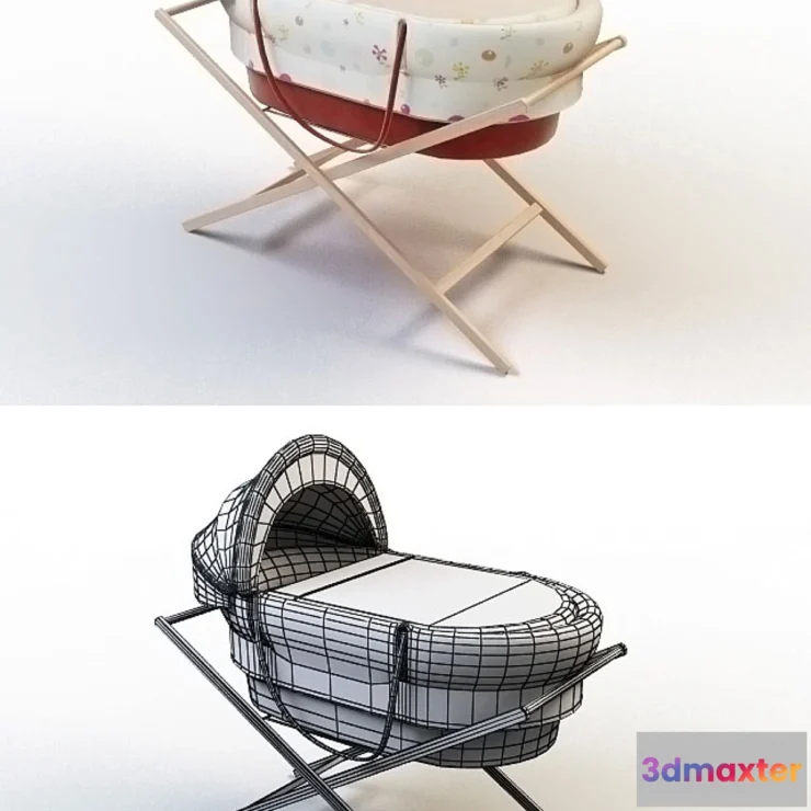 1270881 - Moses Basket - No.2 3D Max