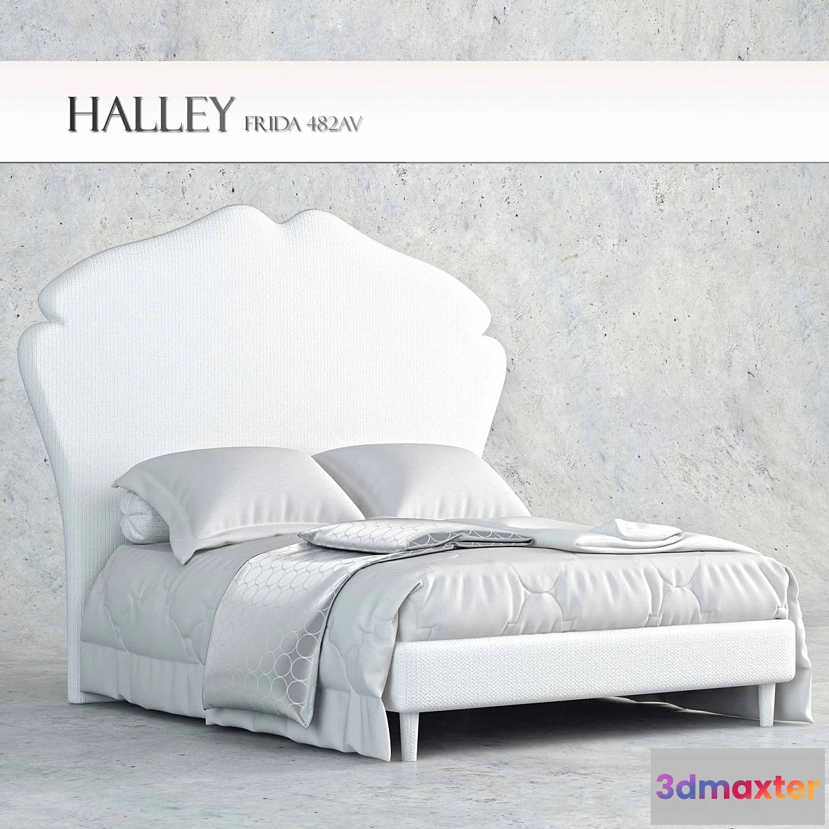 1275050 - Bed Halley Frida 3D Max