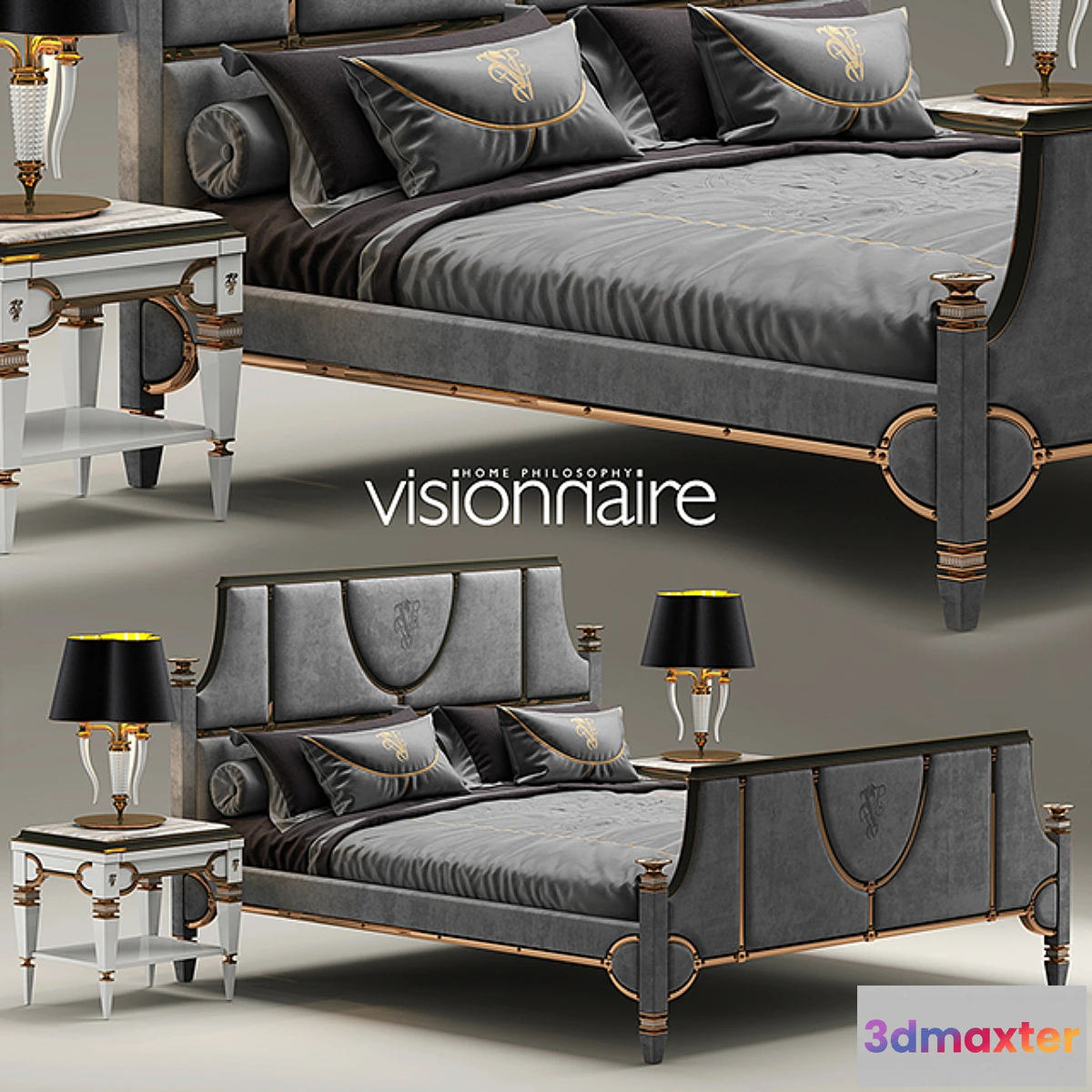1275508 - Bed visionnaire windsor master 3D Max
