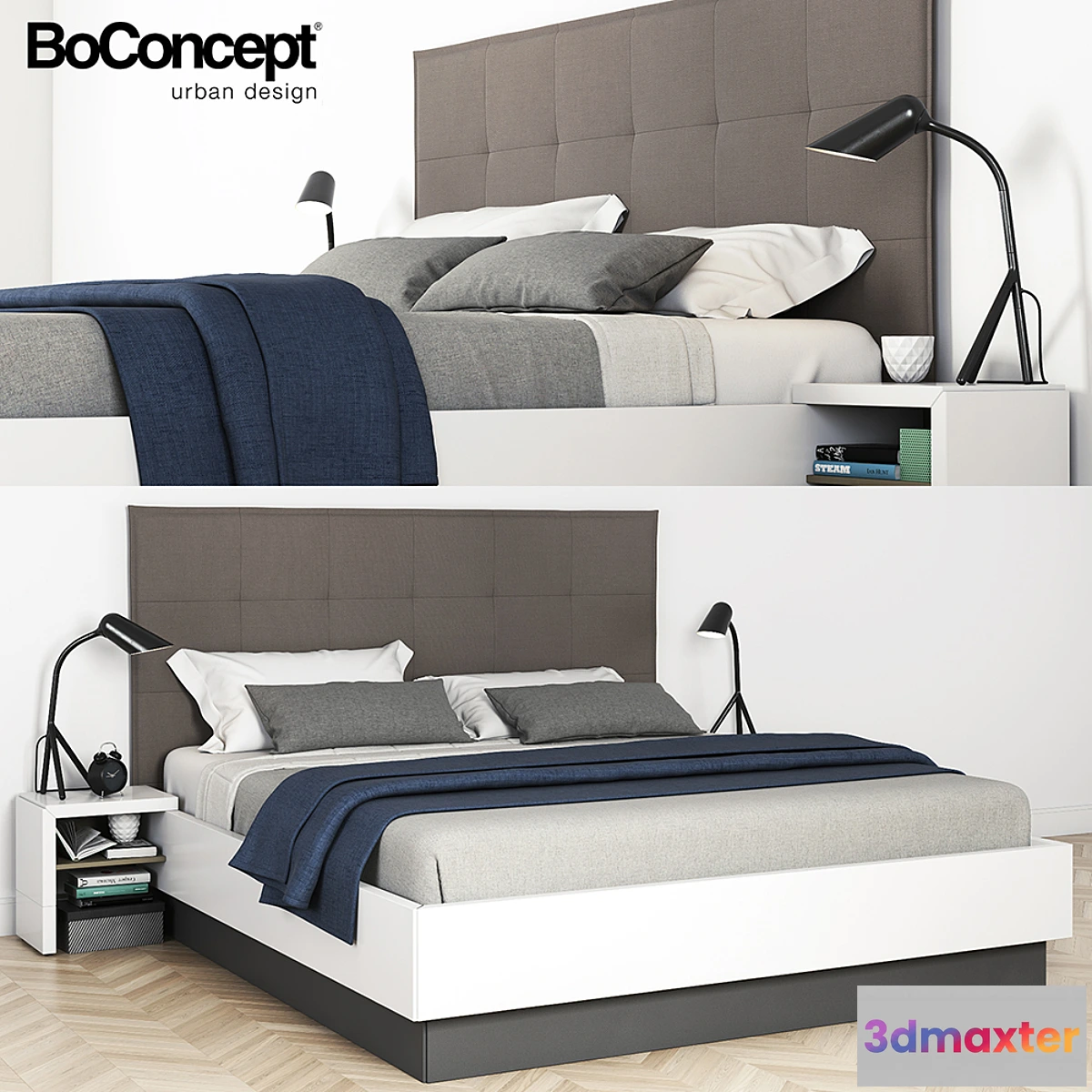 1277984 - Boconcept Lugano Bed 3D Max