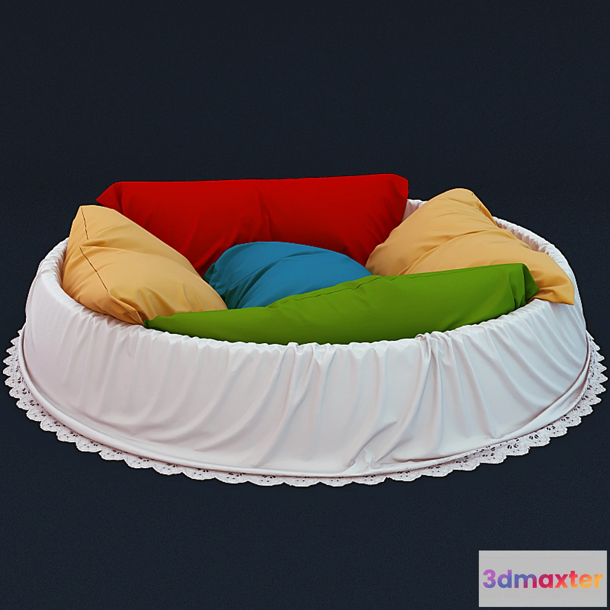 1282402 - pillows bed - No.2 3D Max