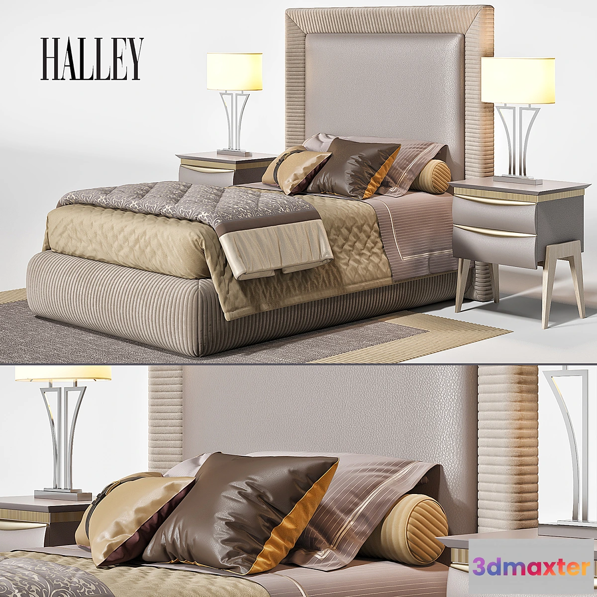 1285038 - Bed Alex Halley J Collection 3D Max