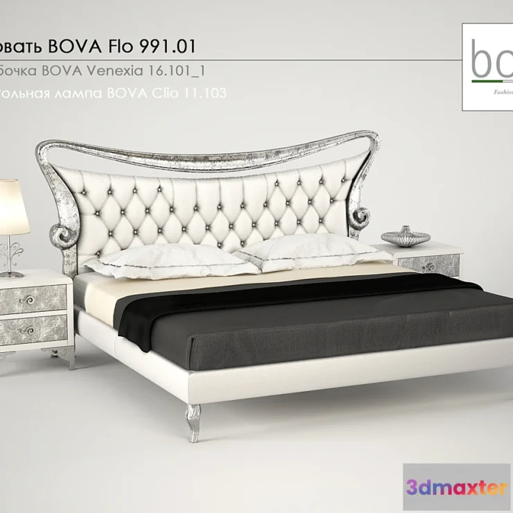 1285884 - Bed BOVA Flo 991.01 3D Max