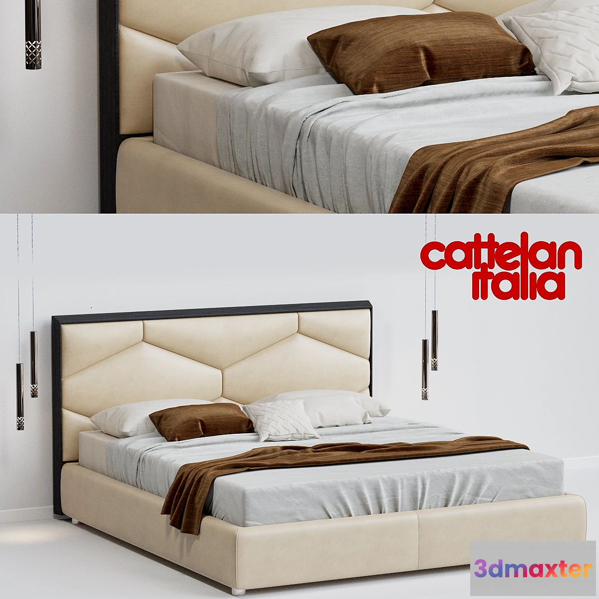 1285902 - Cattelan Edward Bed and Stilo 3D Max