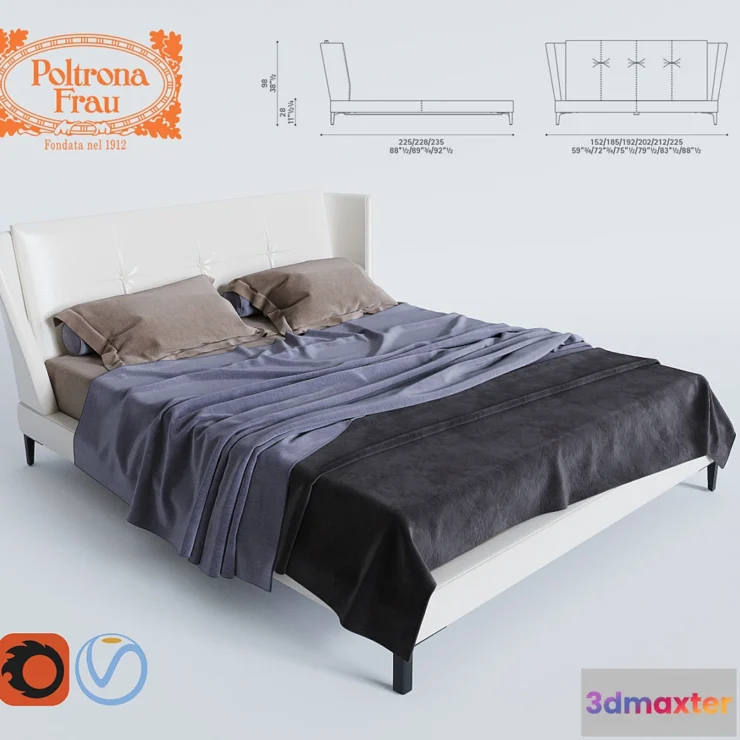 1286034 - Poltrona Frau - BRETAGNE 3D Max