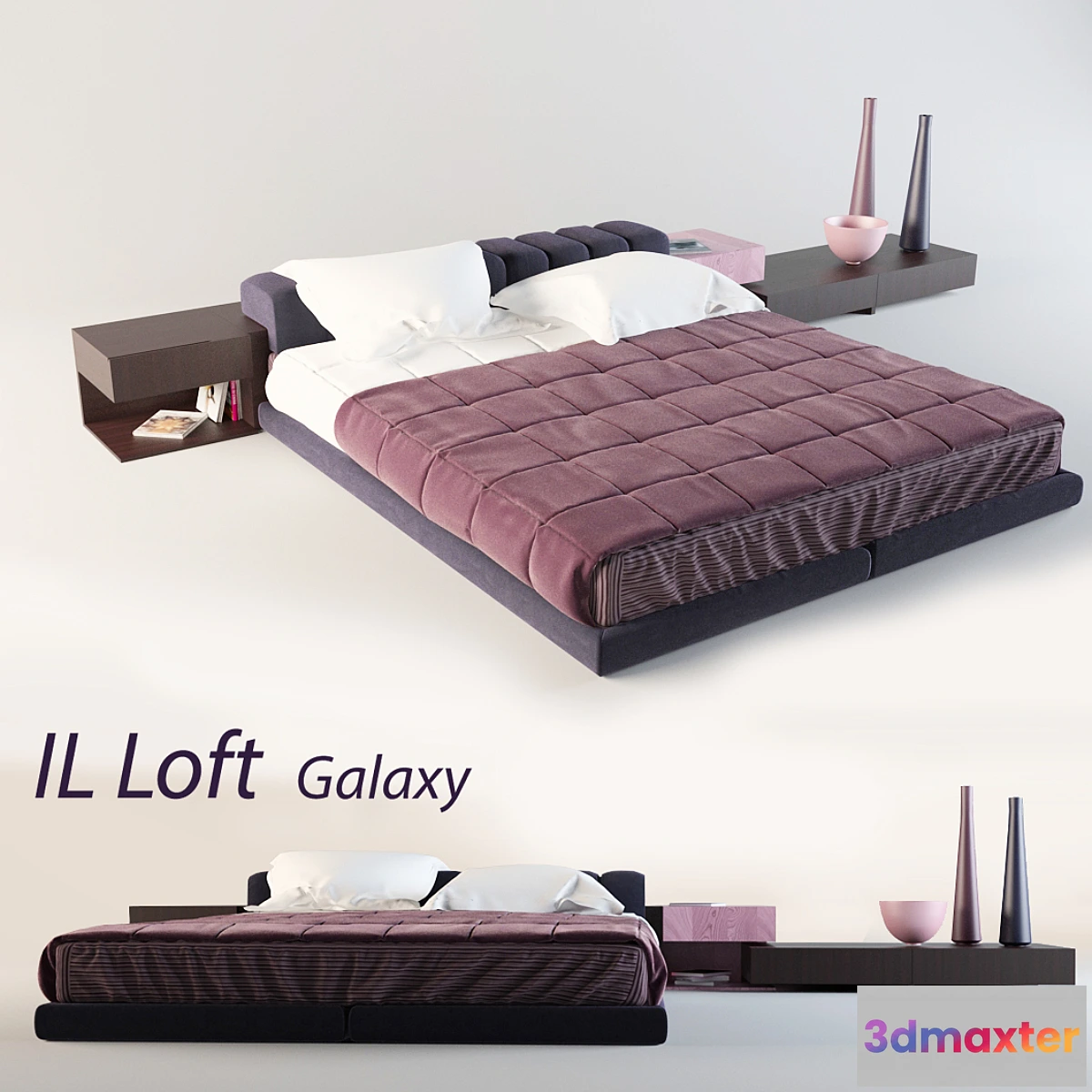 1286038 - Il Loft Galaxy Bed 3D Max