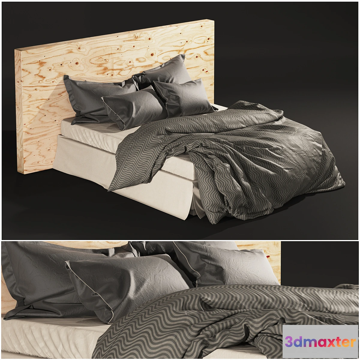 1286044 - Bed linens + 3D Max