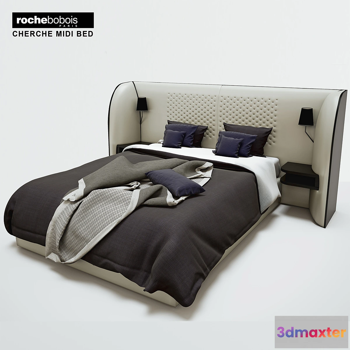 1286188 - Rochebobois Cherche Midi bed 3D Max