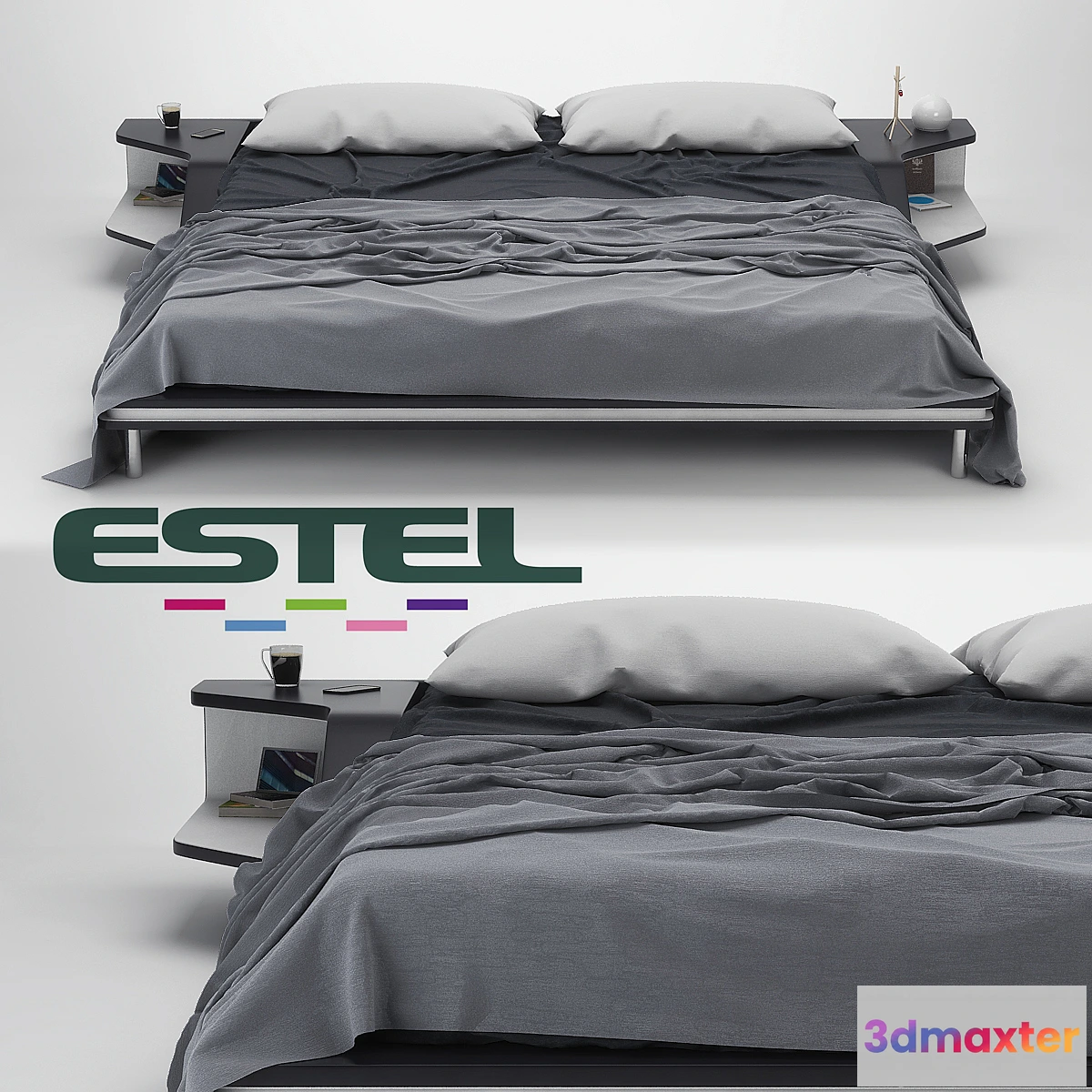 1287510 - Bed Estel Ayrton 3D Max
