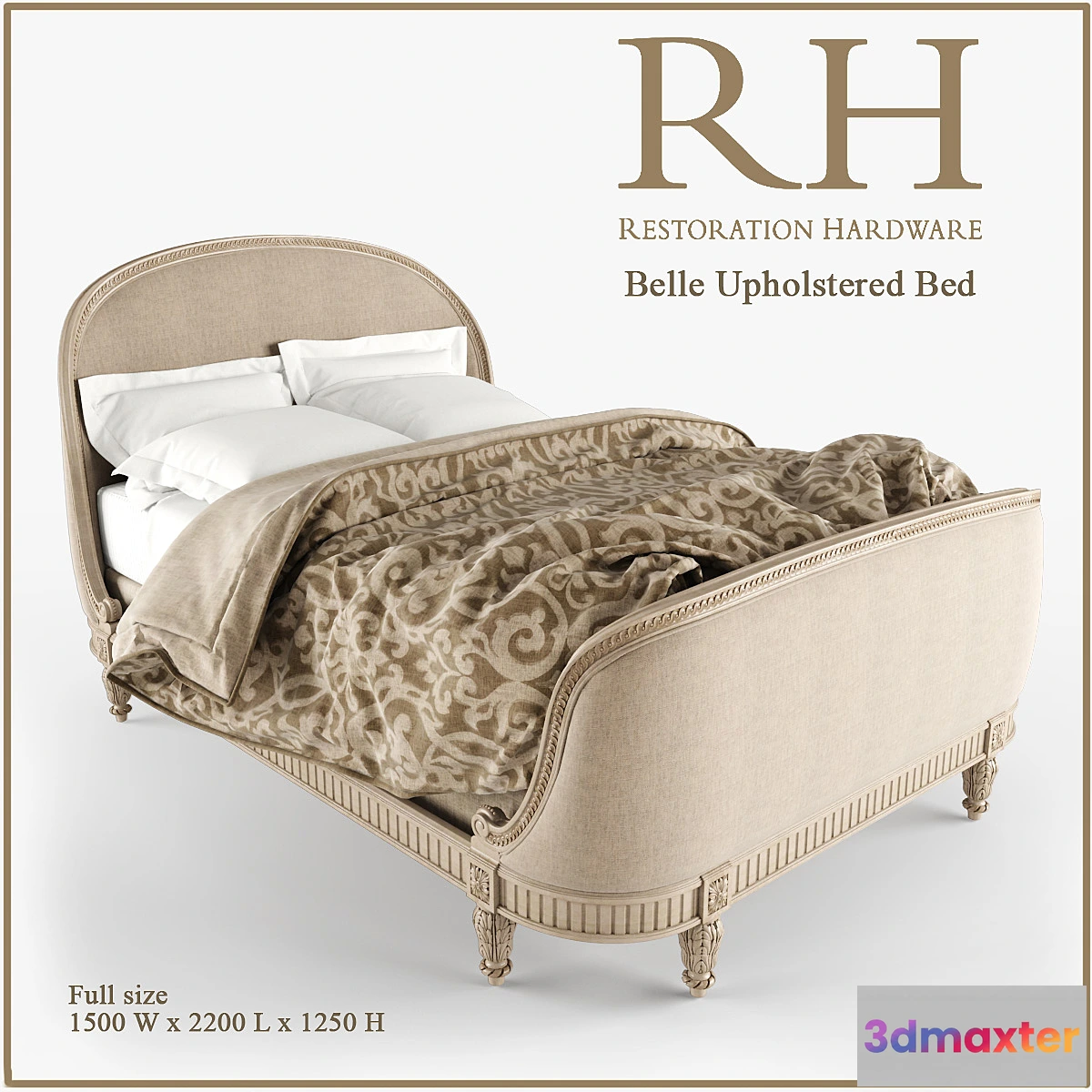 1290385 - Bed Belle_RH 3D Max