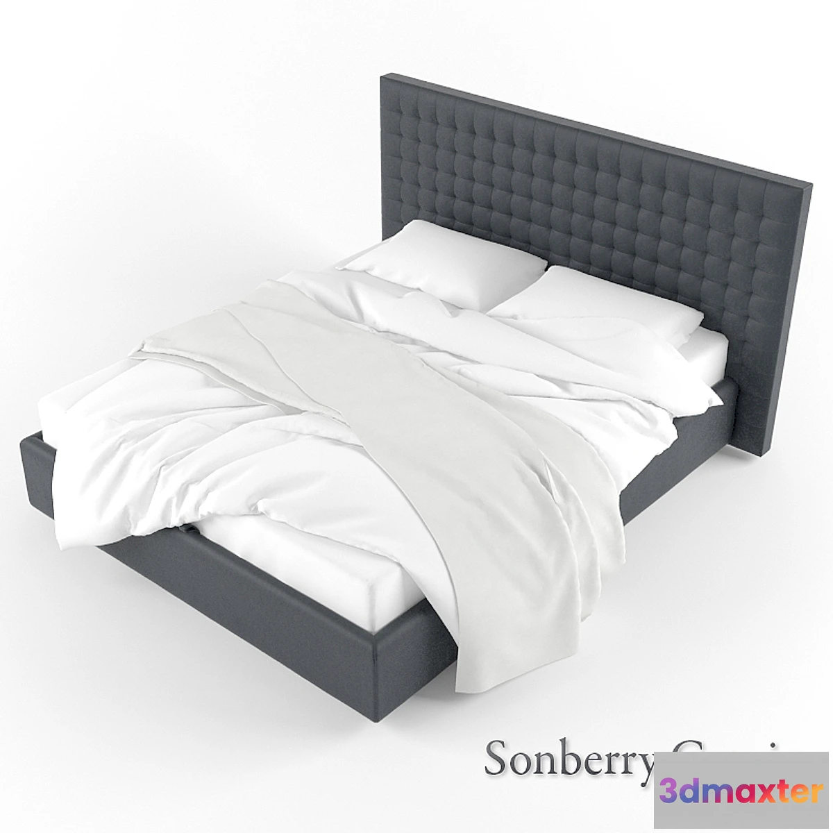 1290611 - Bed Soberry Capri 3D Max