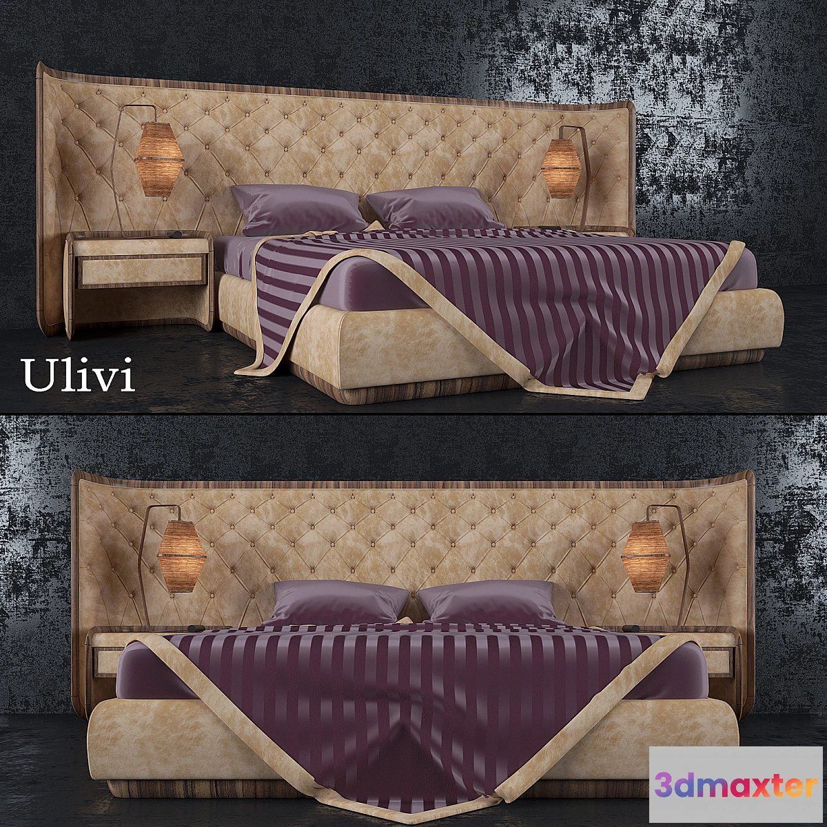 1291169 - Ulivi Bed 3D Max