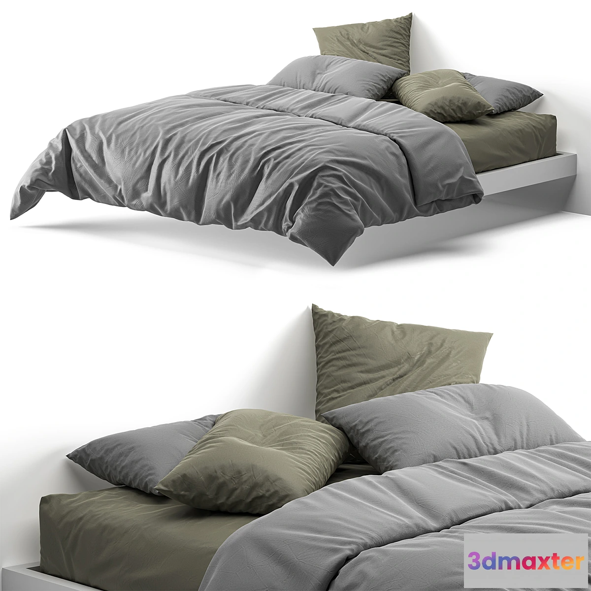 1293916 - Bed linen 1 3D Max