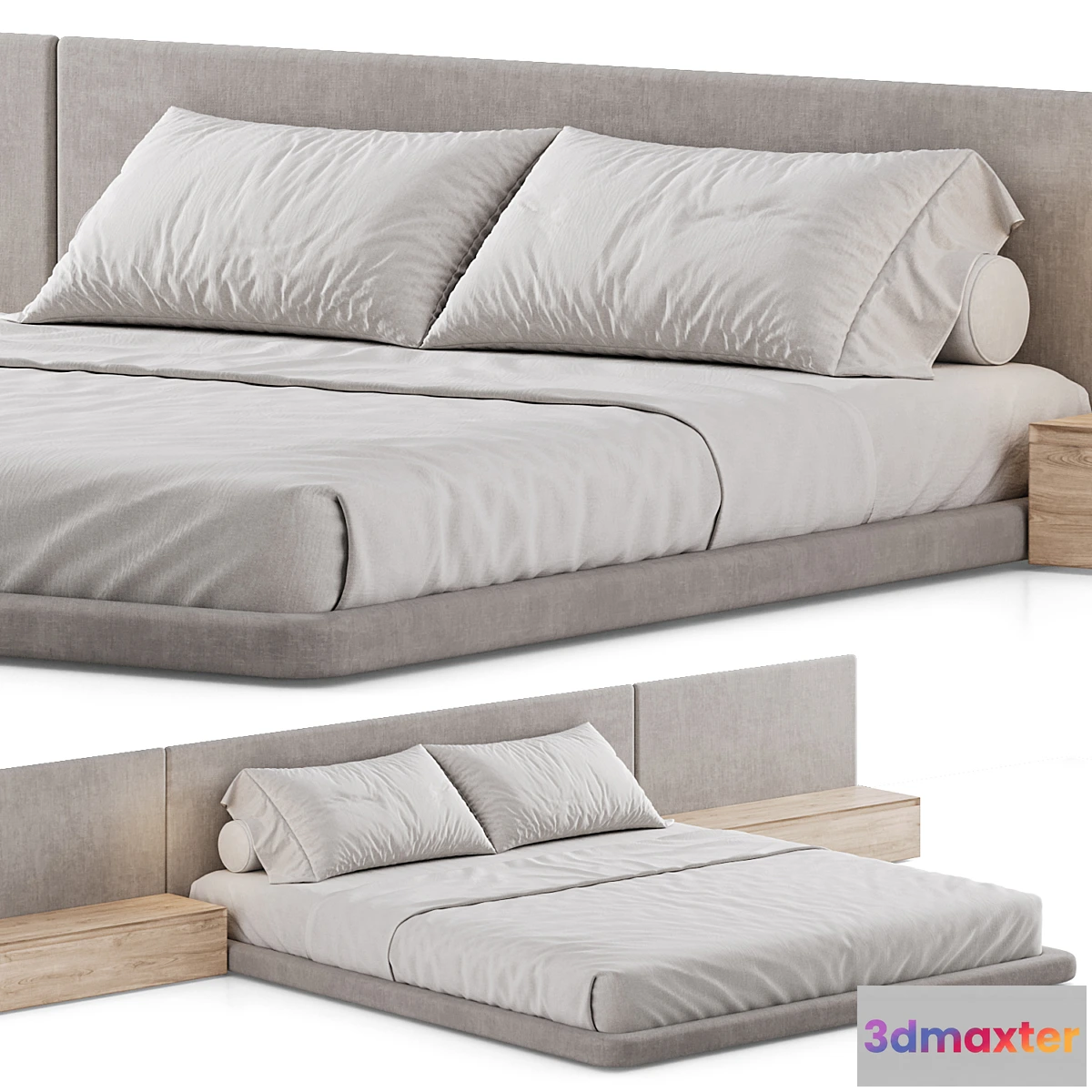 1293994 - Double bed 05 3D Max