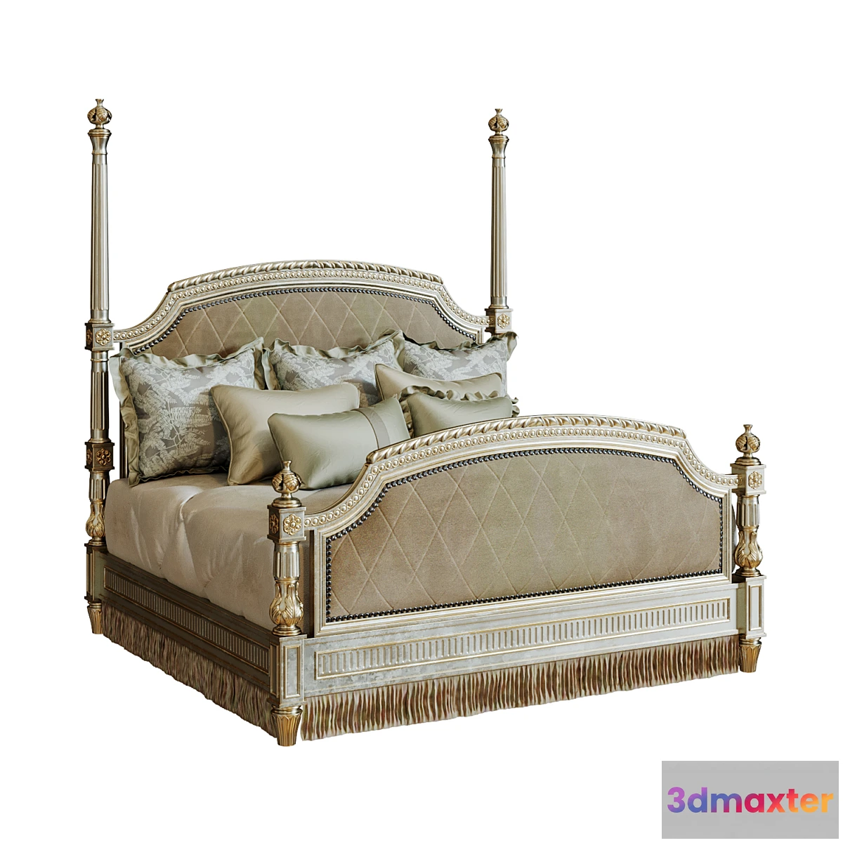 1295414 - TRIANON COURT POSTER BED 3D Max