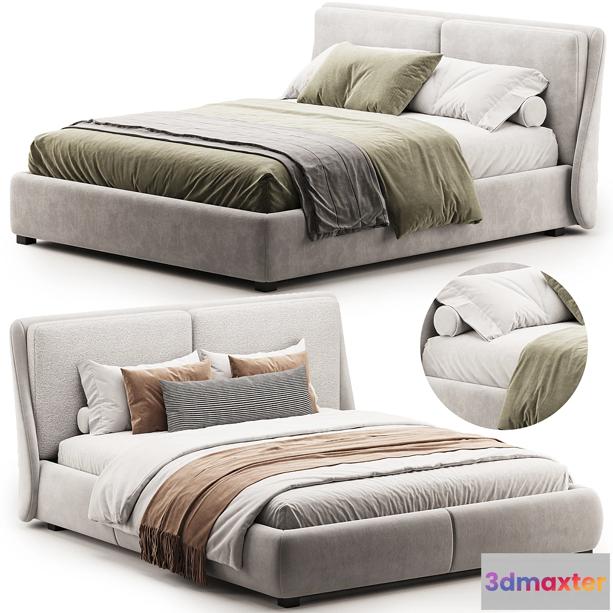 1295820 - Bend bed from Ditre Italia 3D Max