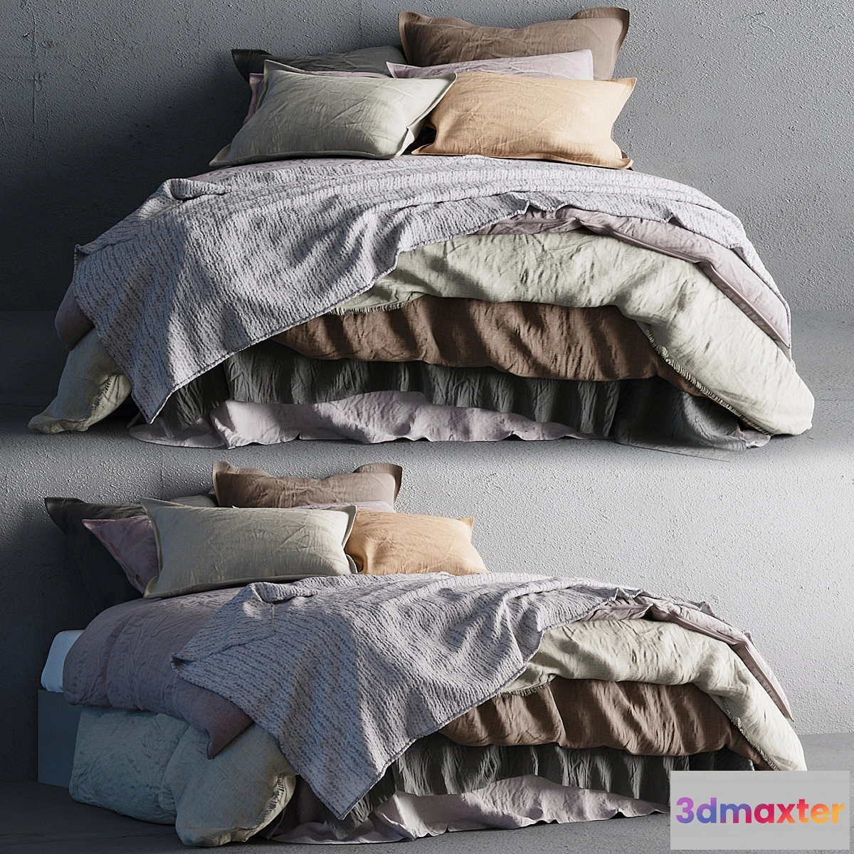 1295944 - Bedclothes_2 3D Max