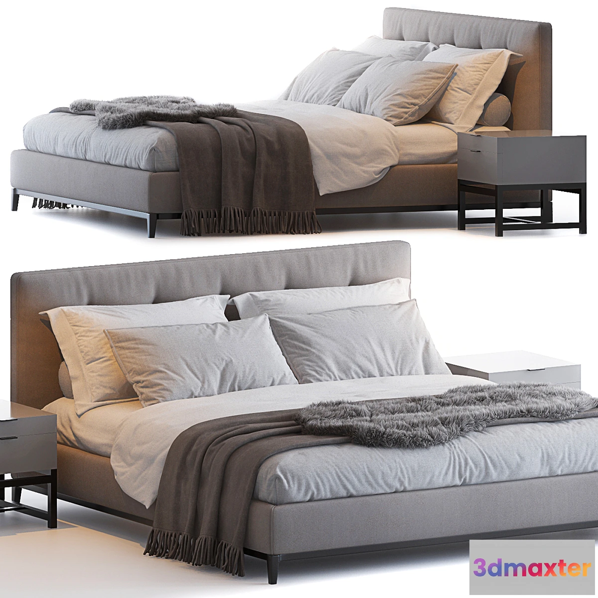 1297352 - ANDERSEN BED BY MINOTTI 3D Max