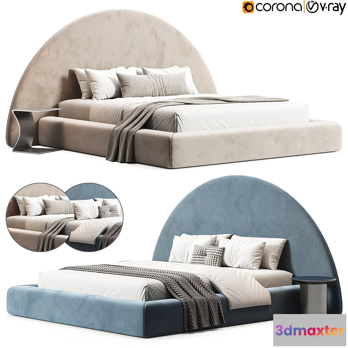 1297651 - THE JAMES BED 3D Max