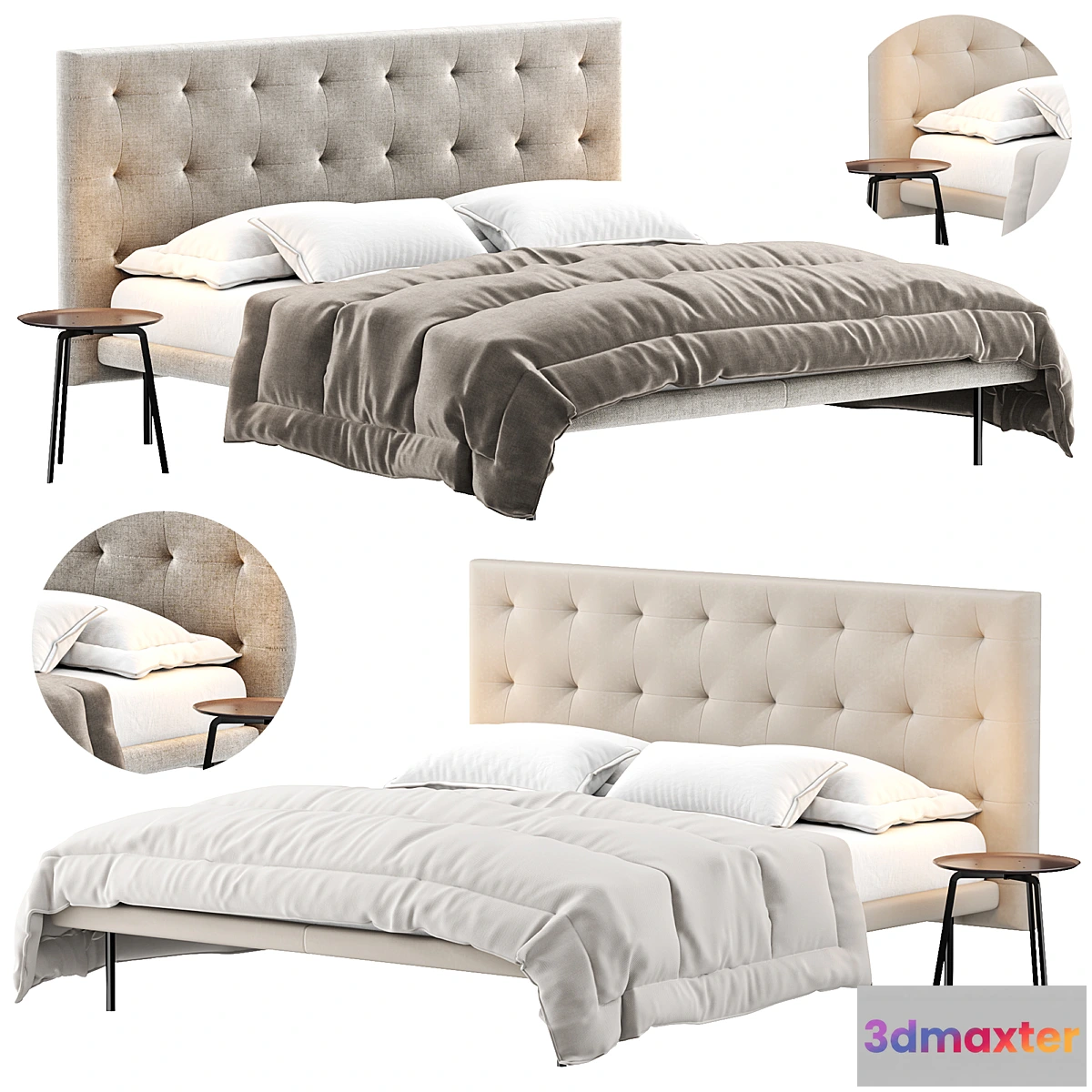 1300517 - FREEDOM Bed By Bolzan Letti - No.2 3D Max