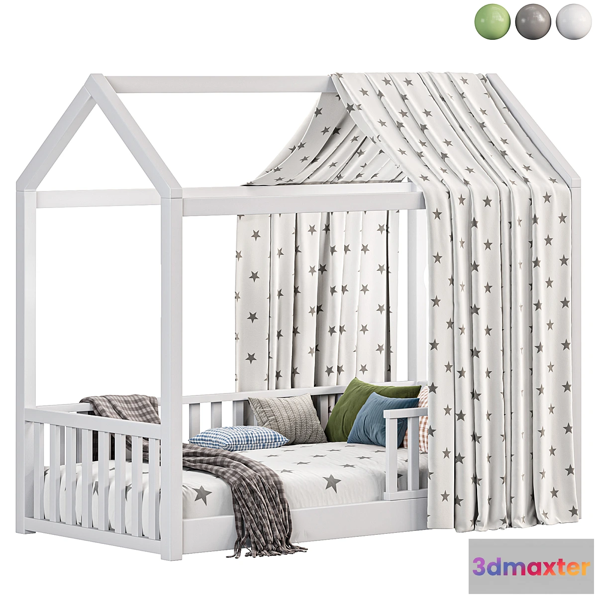 1301354 - Oikiture Single Bed - No.2 3D Max