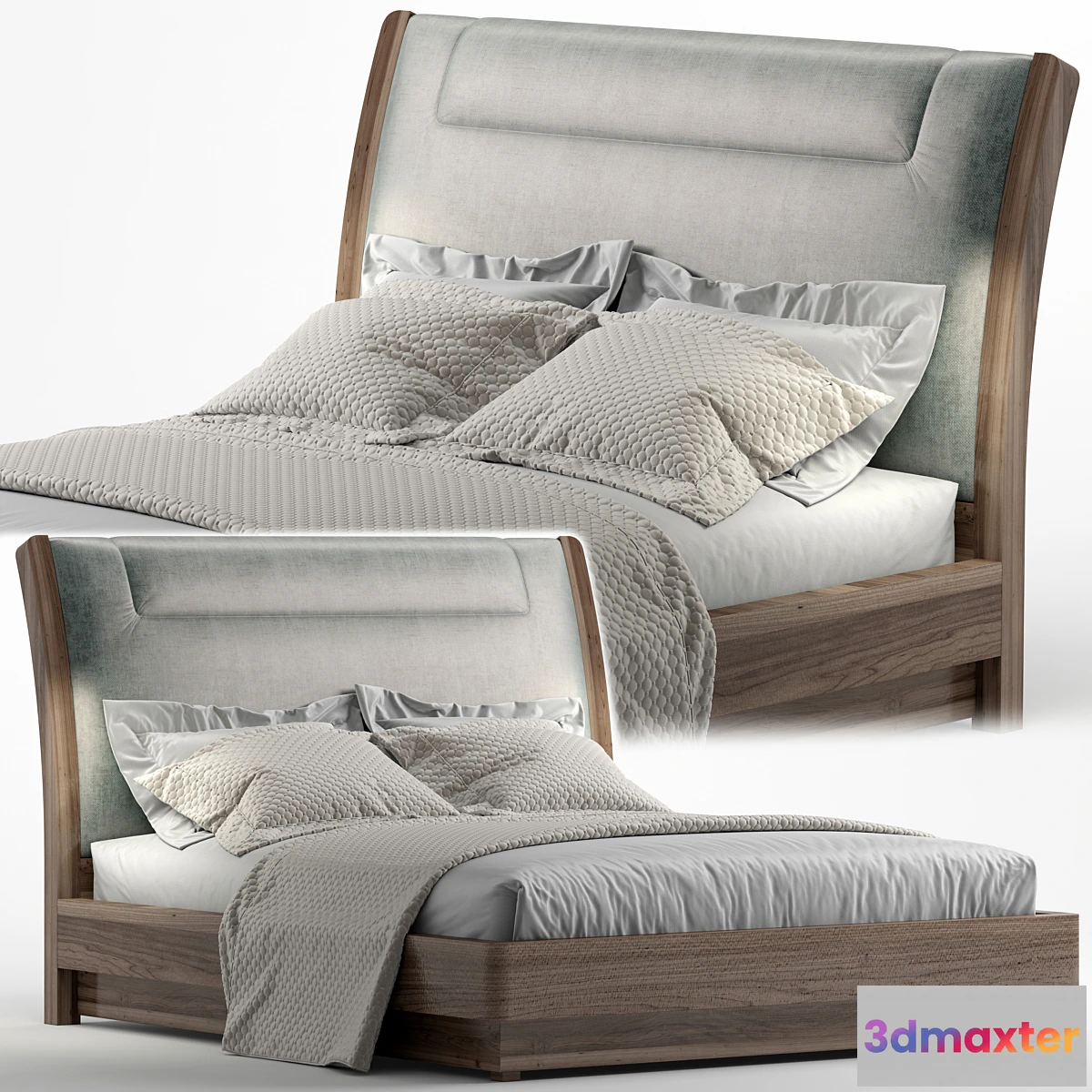 1301589 - Modern bed 7 - No.2 3D Max