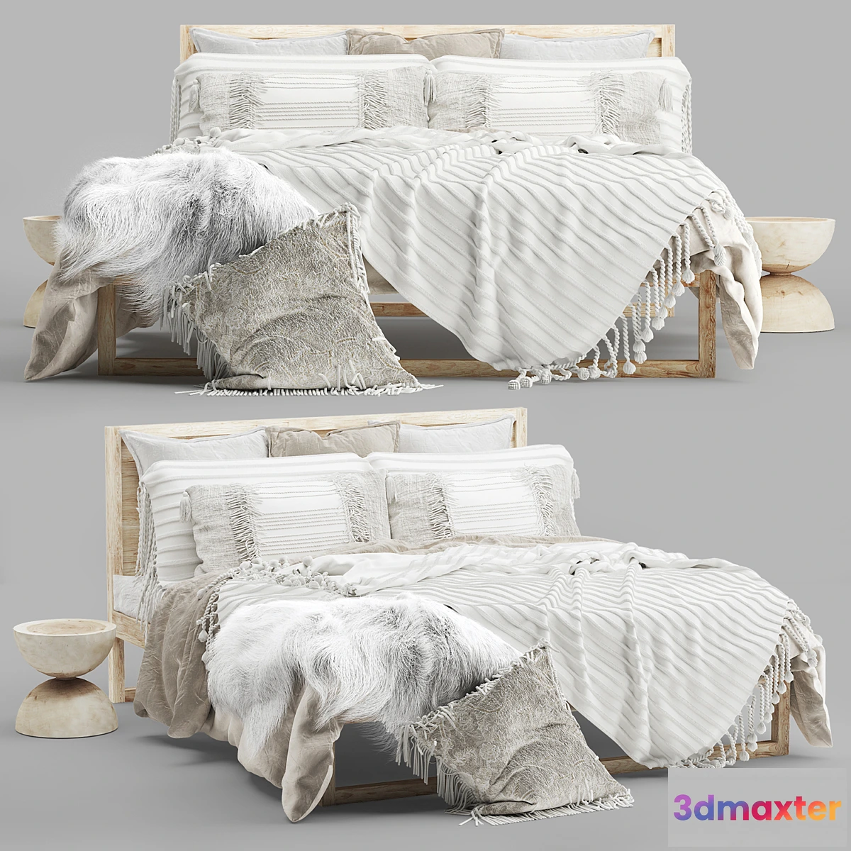 1301663 - Strand Bed Natural 3D Max