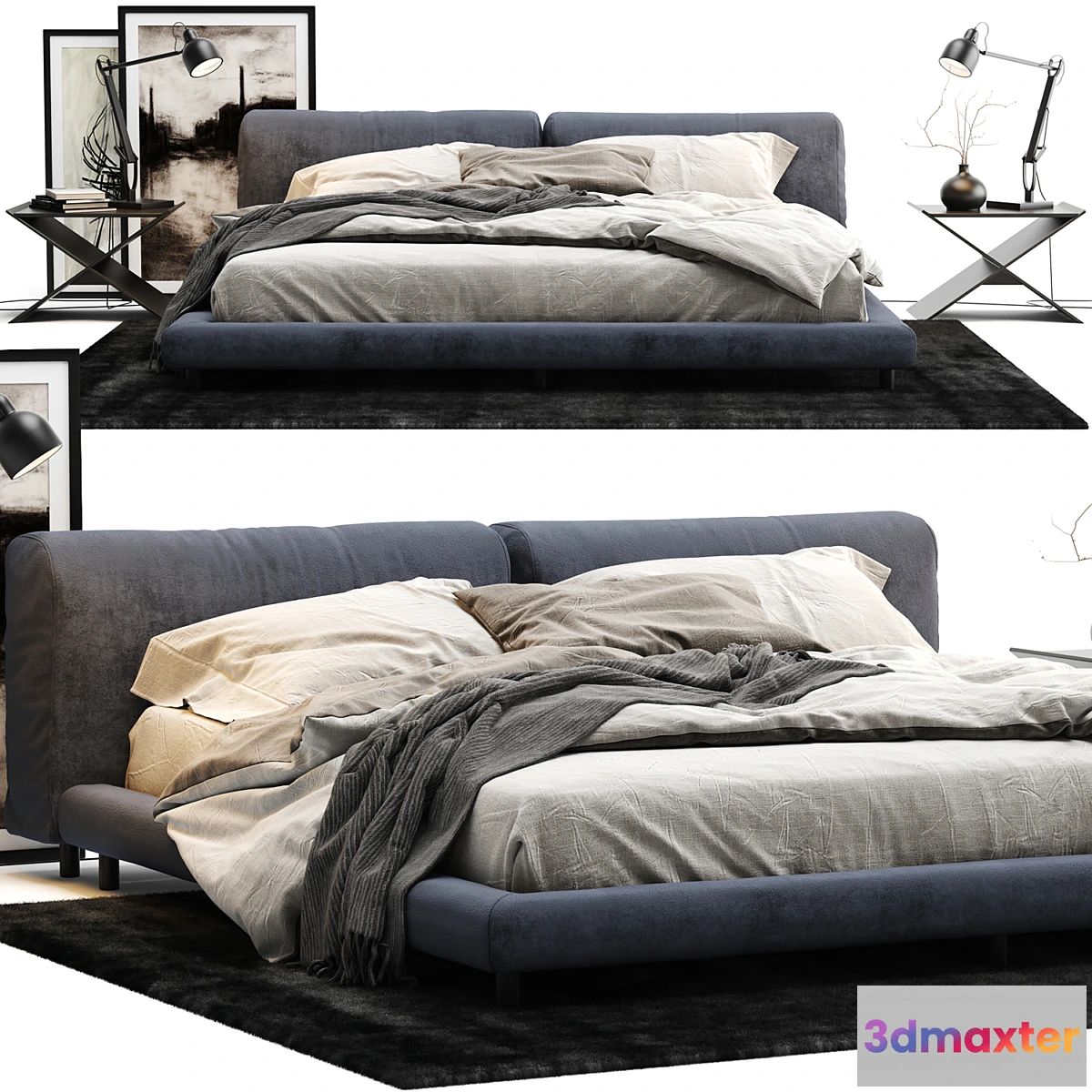 1301940 - Living Divani - Softwall Bed 3D Max