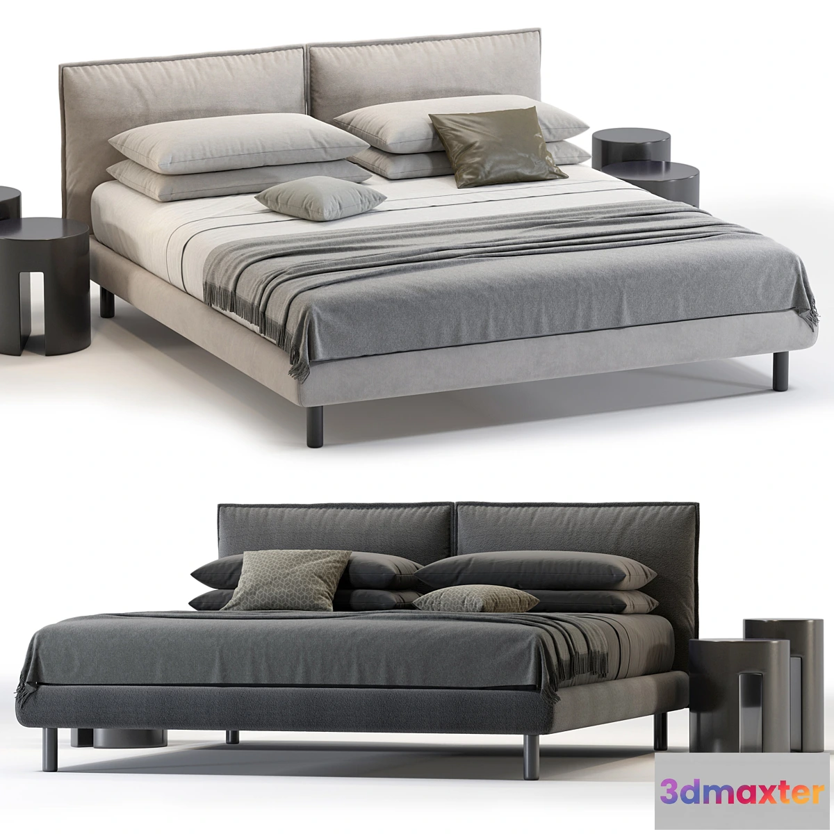 1303696 - Meridiani Oliver Bed - No.2 3D Max