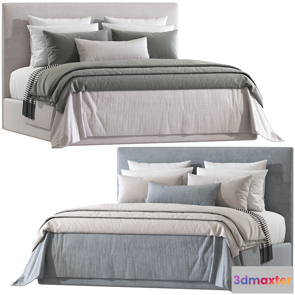 1304134 - Double bed 163. - No.2 3D Max