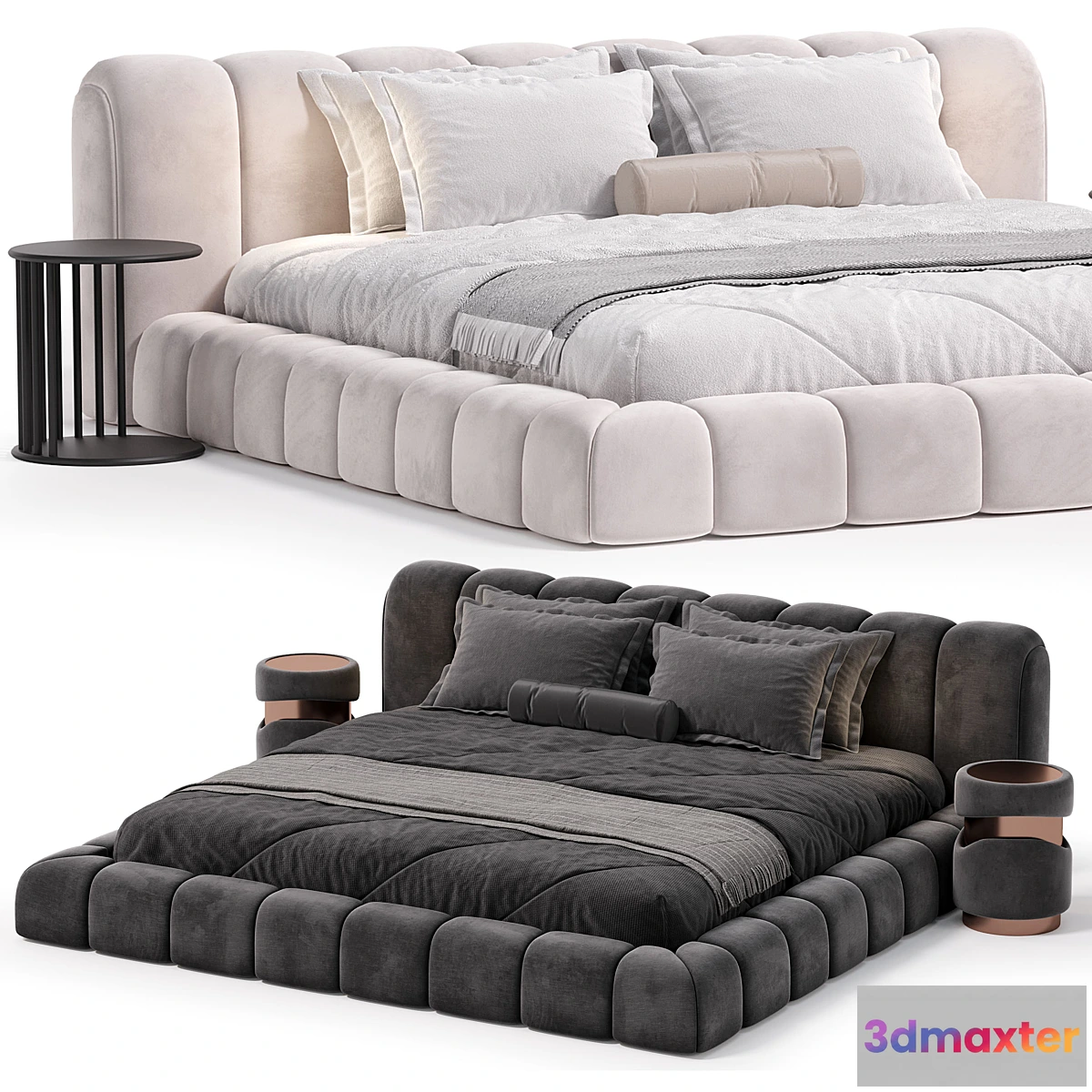 1304831 - DERMY Bed 3D Max