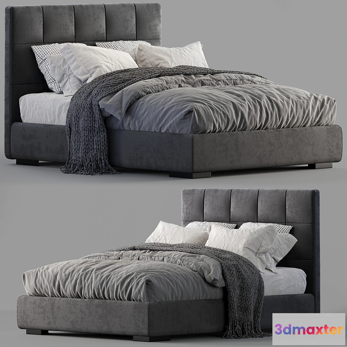 1306495 - Meridiani Bed Bardo 3D Max