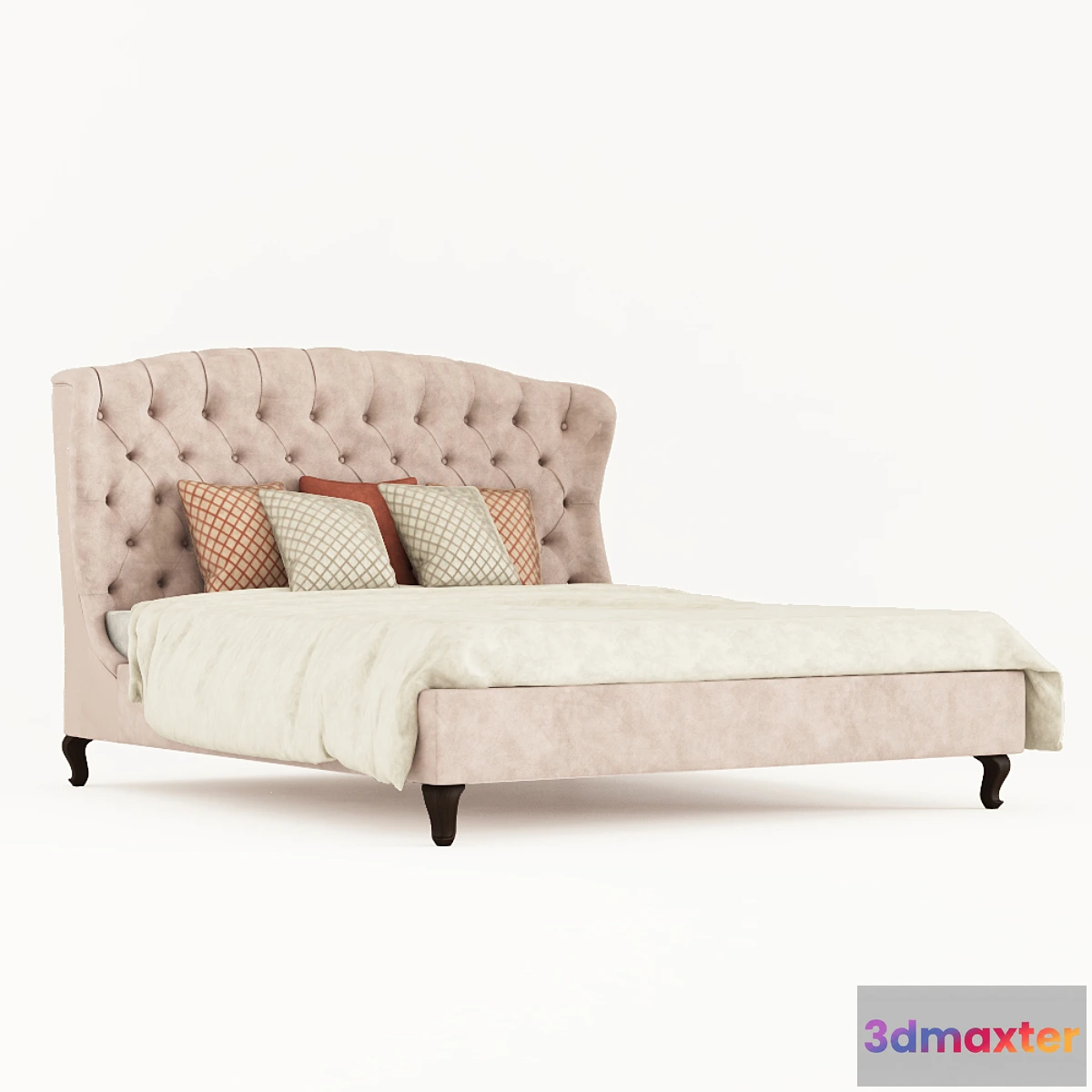 1307042 - Classic bed with coach coupler (OM) 3D Max